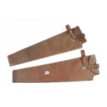 Two leather saw cases G++