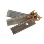 Three s/b tenon saws by NURSE, TURNER & NAYLOR and MILLARS FALLS G