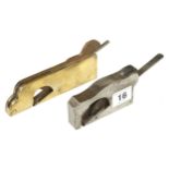 Two rebate planes 1/2" brass and 3/4" steel G