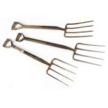 Three garden forks by BRADES, SKELTON etc G