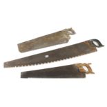 A 42" crosscut saw and two others G-