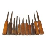 11 mortice chisels G+