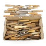 50 old chisels and gouges G-