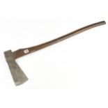 A little used 11" 6lbs axe by BRADES stamped G.W.R. (Great Western Railways) with 4" edge and