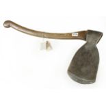 A 12" mastmaker's axe by SORBY with 6" edge and stylish ash handle G+