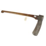 A 12" long felling axe by WALKLEY with 3" edge G