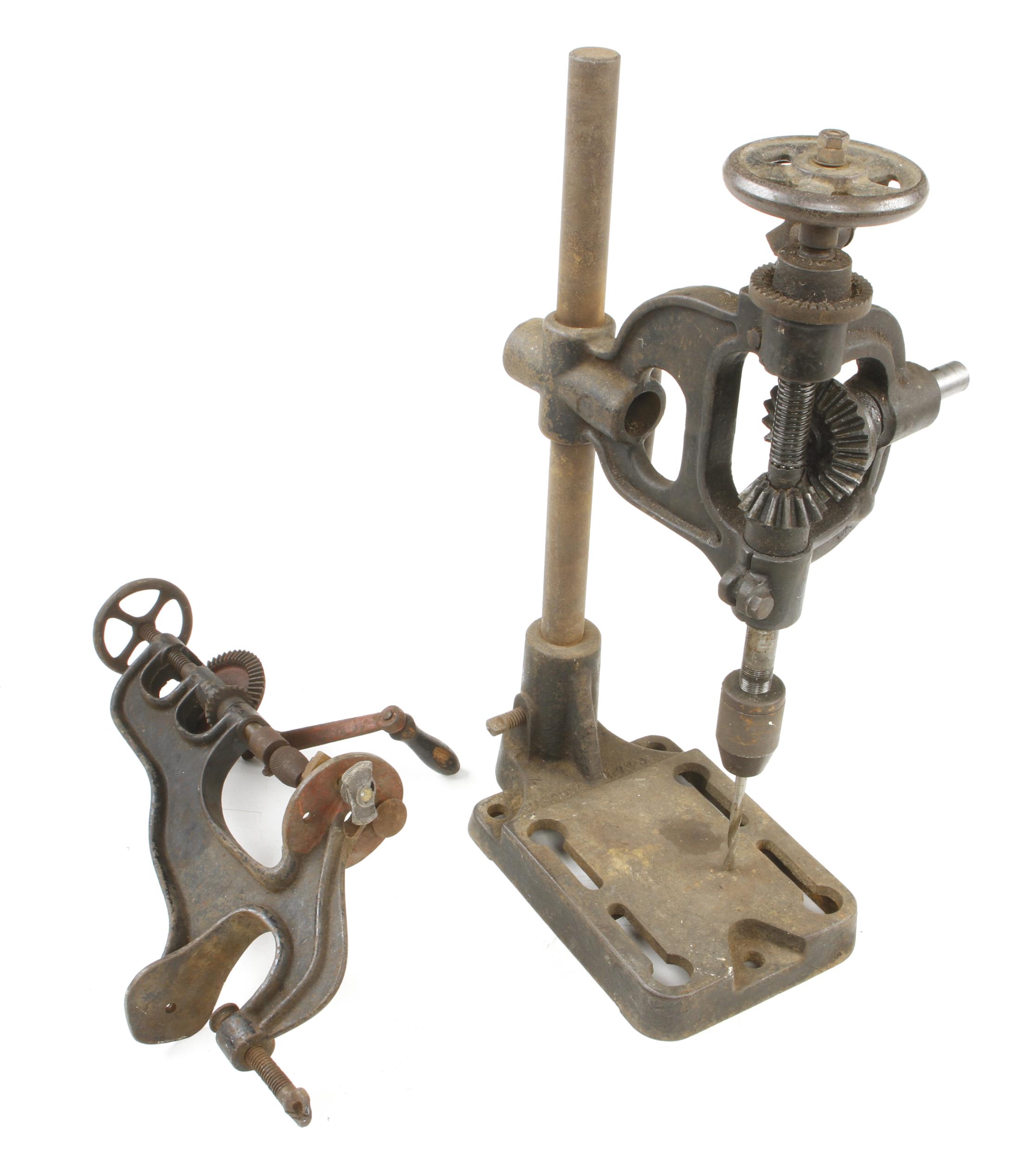 Two drill stands and another bench mounted requiring attention (not for mailing) G-
