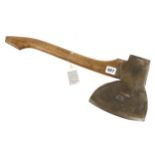A coachmaker's R/H side axe by KILLICK with 7" edge G+