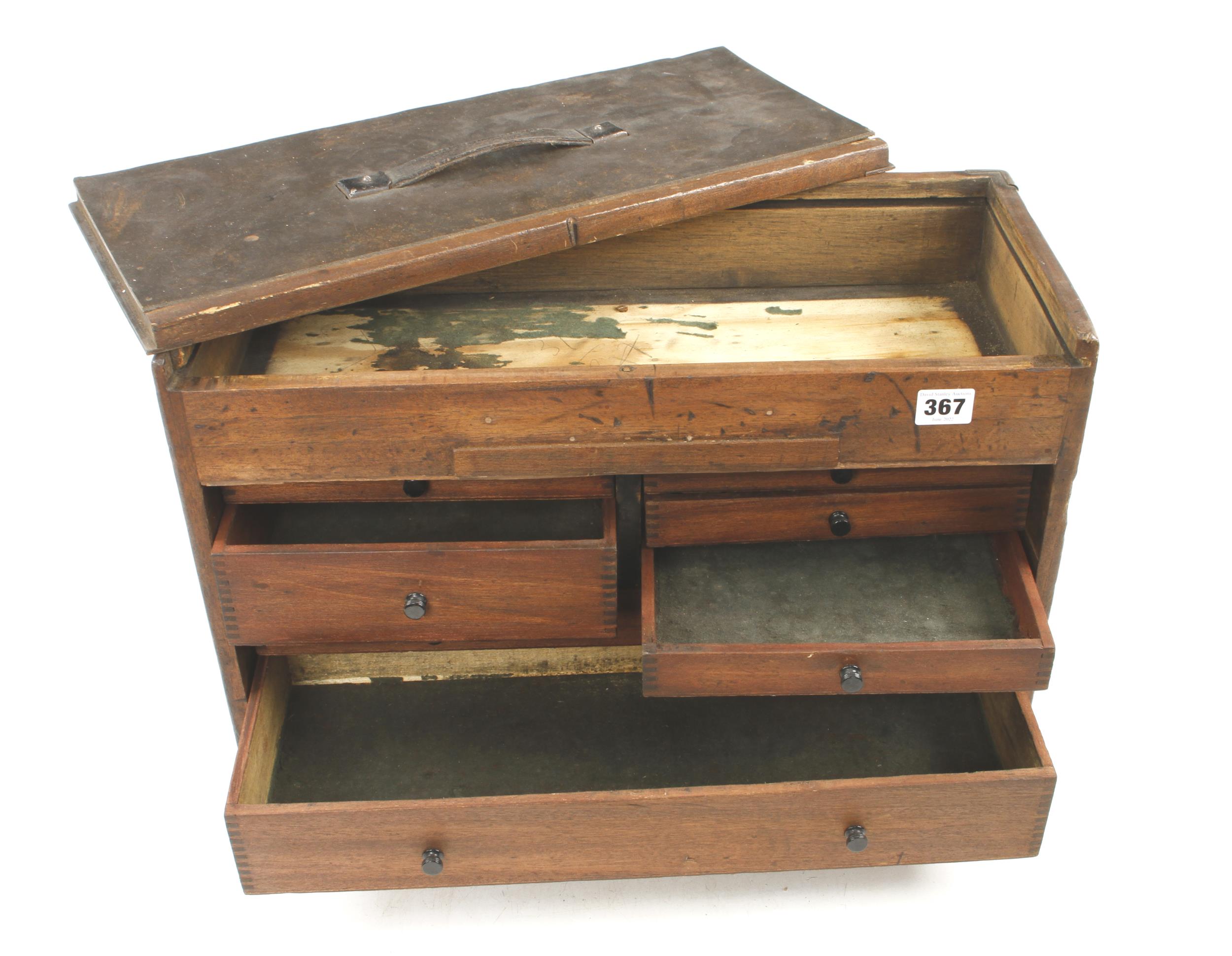 An engineer's 7 drawer tool chest with sliding top, some wear G - Image 3 of 3