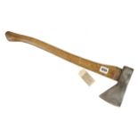 An unusual "Hudson Bay" tomahawk axe with 3 1/2" edge G+