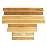 Eight boxwood slide and scale rules G