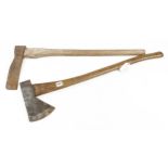 An axe by BRADES and a morticing axe G