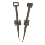 A pair of scythman's stake anvils G+