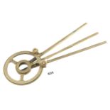 A three leg brass protractor by TROUGHTON London G