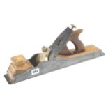 A 17 1/2" late model NORRIS A1 adjustable panel plane with varnished beech infill and rosewood
