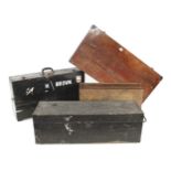 Two joiner's carrying cases and a small box G