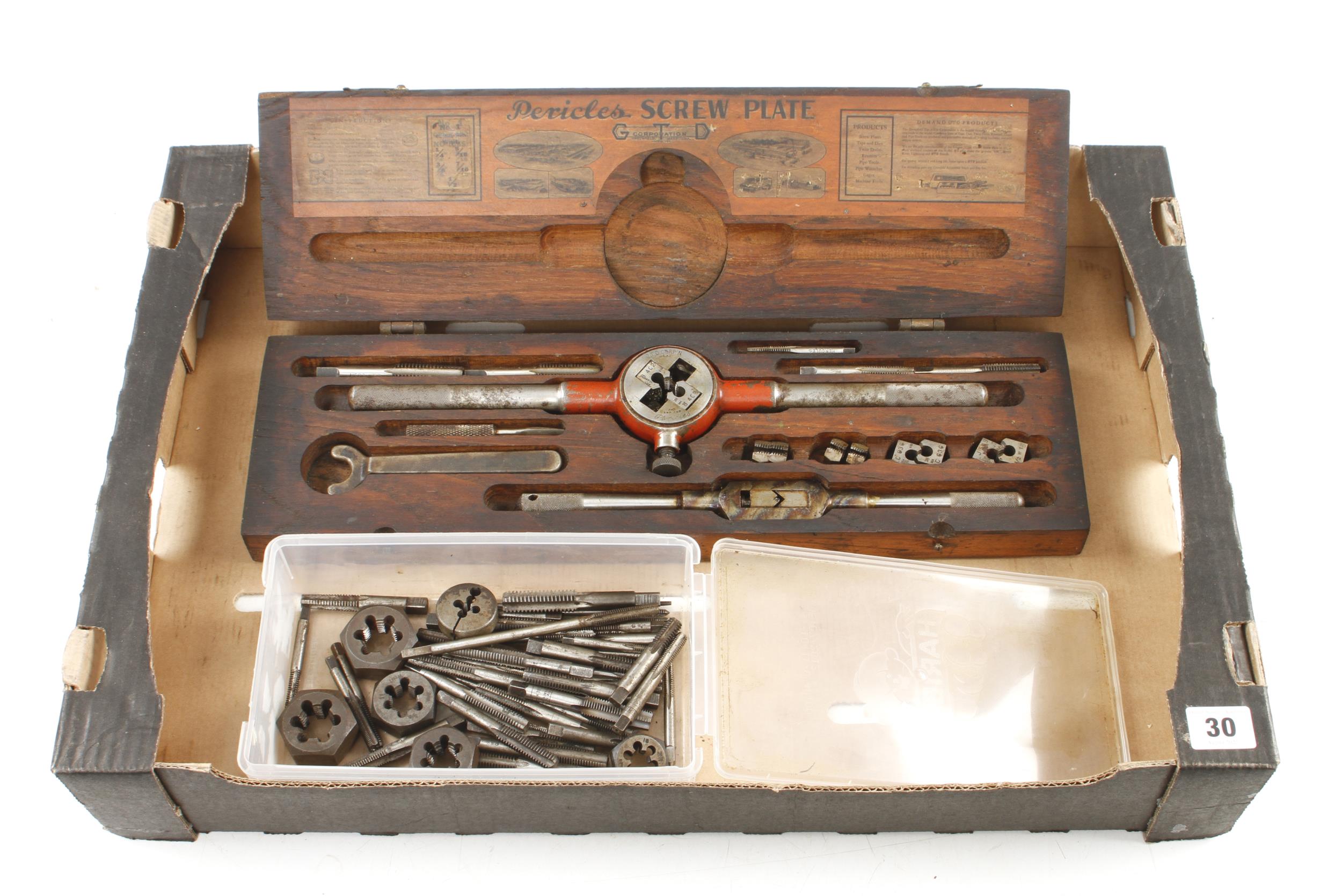 A boxed tap & die by G.T.D Corp with others G