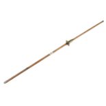 A 48" boxwood and brass bung rod by DRING & FAGE G+