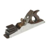 A fine 15 1/2" d/t steel panel plane by MATHIESON with rosewood infill and handle with 2 1/2" Ward