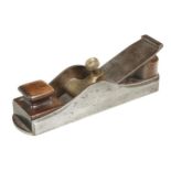 A rare NORRIS No 11 Improved pattern d/t steel mitre plane with rosewood infill and 2 1/4" snecked
