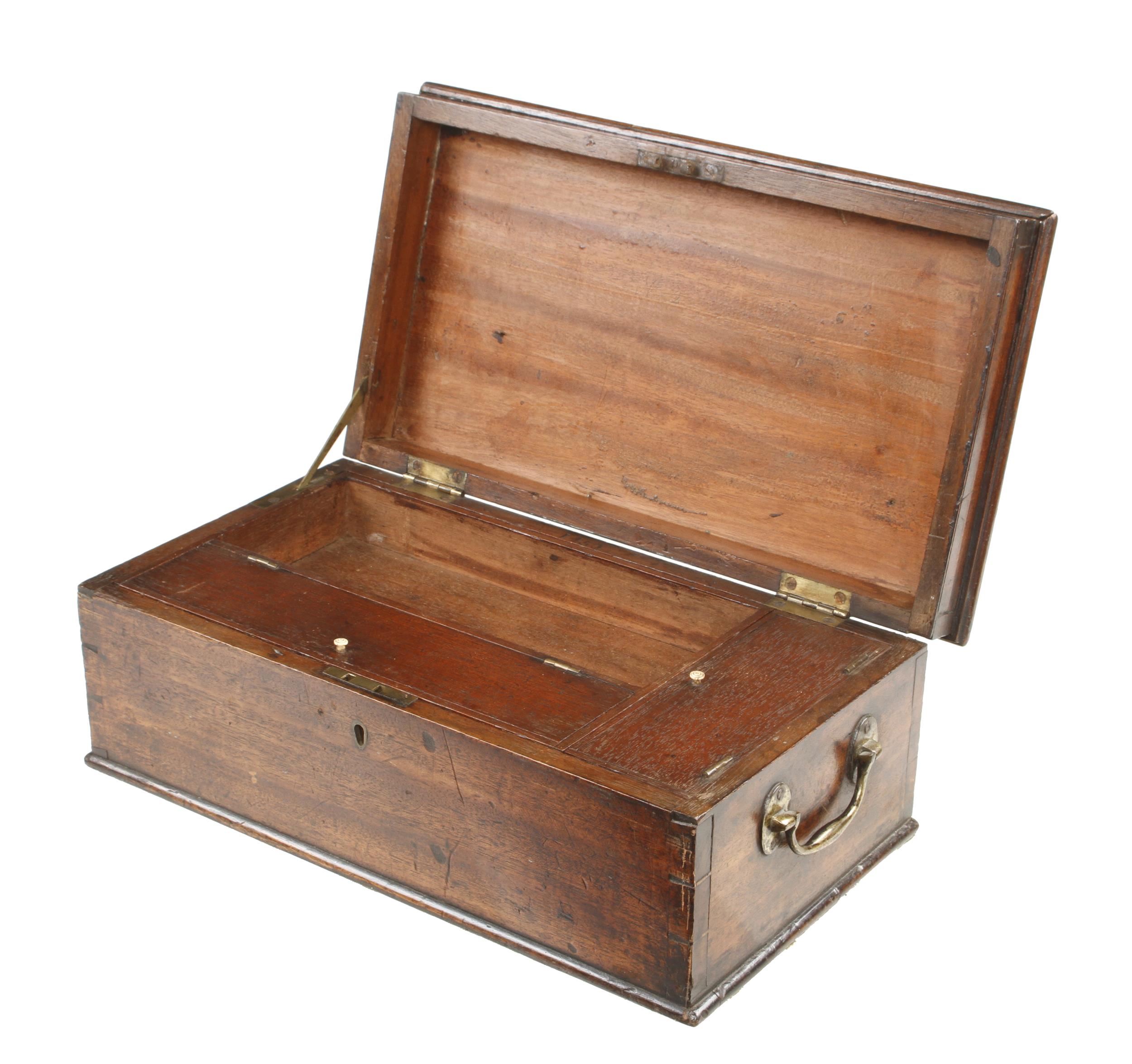 A very rare and fine quality lockable mahogany tool box by HOLTZAPFFEL & DEYERLEIN 14" x 8" x 6"h - Image 2 of 5