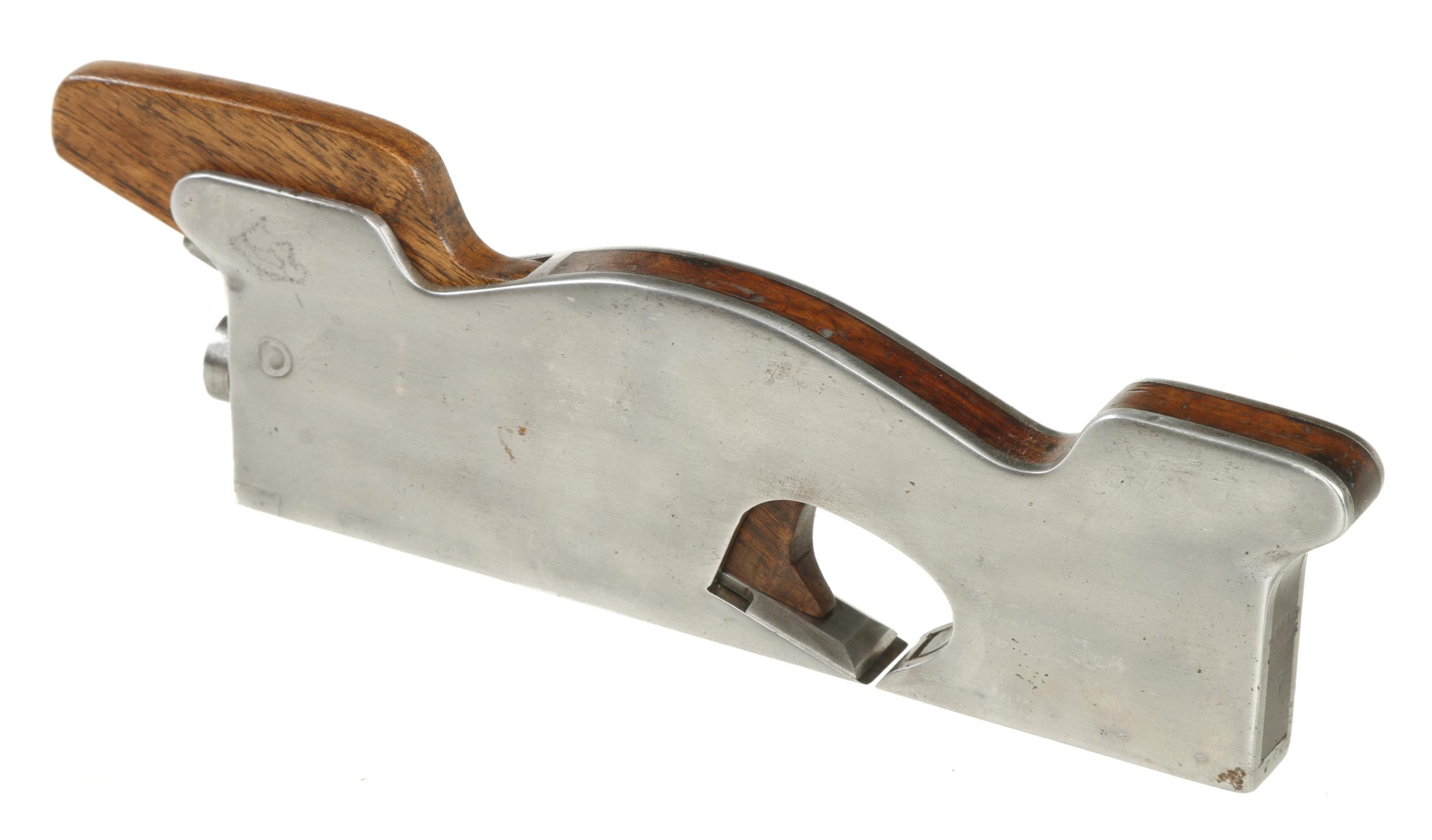 A d/t steel NORRIS No 7 shoulder plane 7" x 5/8" with rosewood infill and wedge G+ - Image 2 of 5