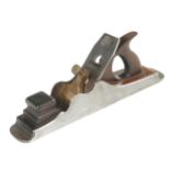 A 15 1/2" d/t steel panel plane by SPIERS Ayr with rosewood infill and handle and 2 1/2" Ward iron