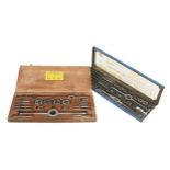 Two complete tap and die sets Imp. and Metric G+