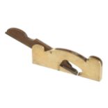 A steel soled, skew mouthed, brass shoulder plane 6" x 1/2" with rosewood infill and good