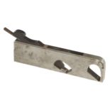 A 9" d/t steel twin iron rebate plane by SPIERS Ayr with one 3/4" iron and wedge G+