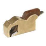 A 1 1/8" steel soled gunmetal NORRIS No 27 bullnose plane with rosewood wedge, full replacement