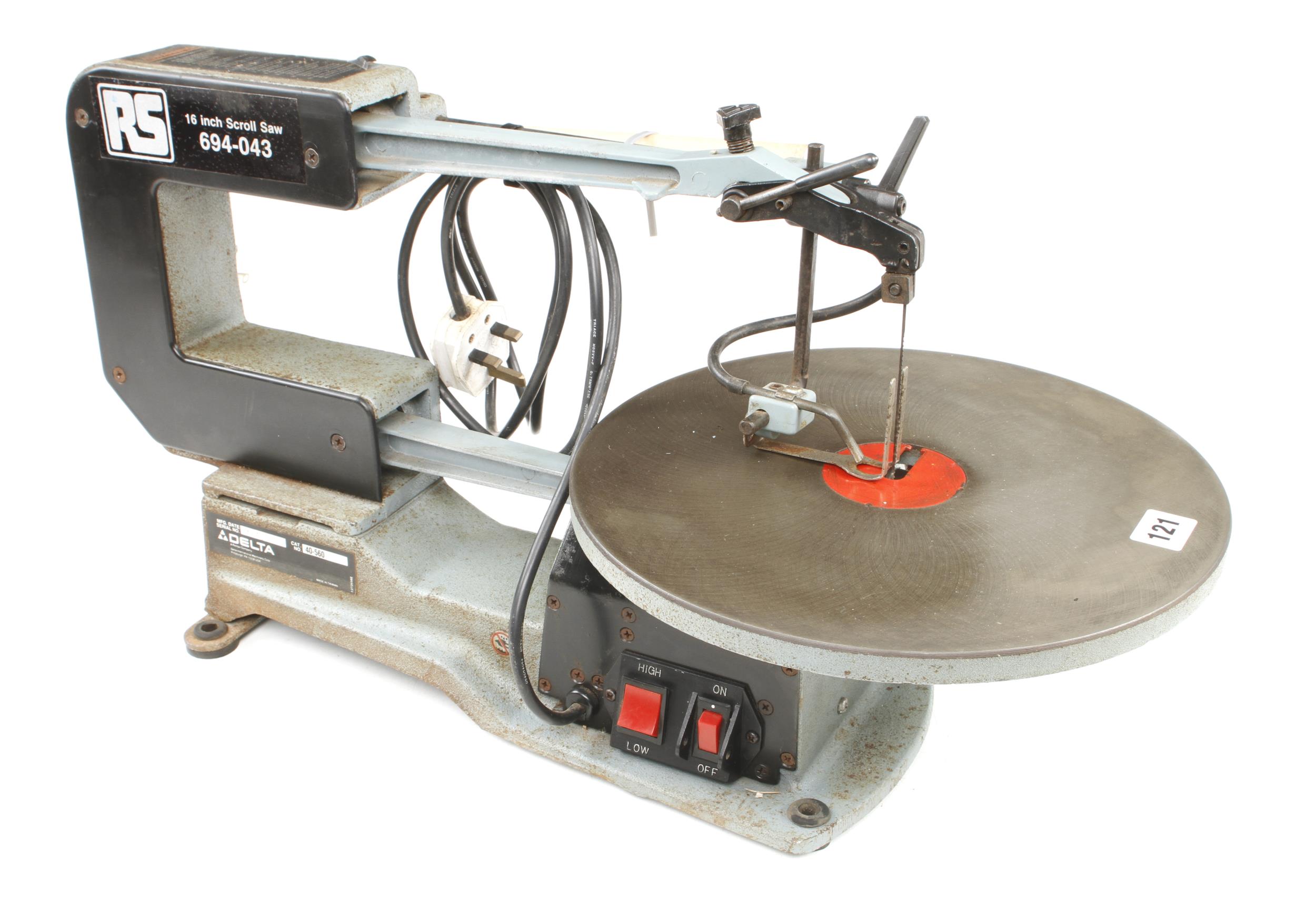 A DELTA 16" dual speed scroll saw 240v Pat tested