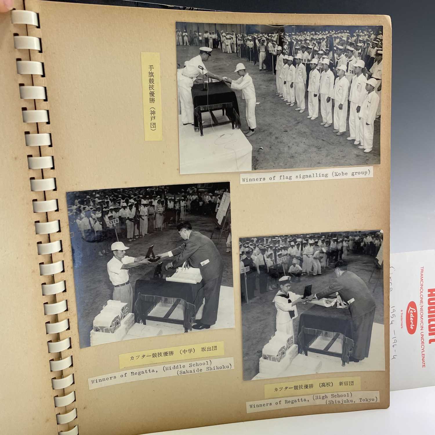 A Japanese photo album depicting the 'Junior Sea Friends Federation of Japan', forty-one black and - Image 8 of 11