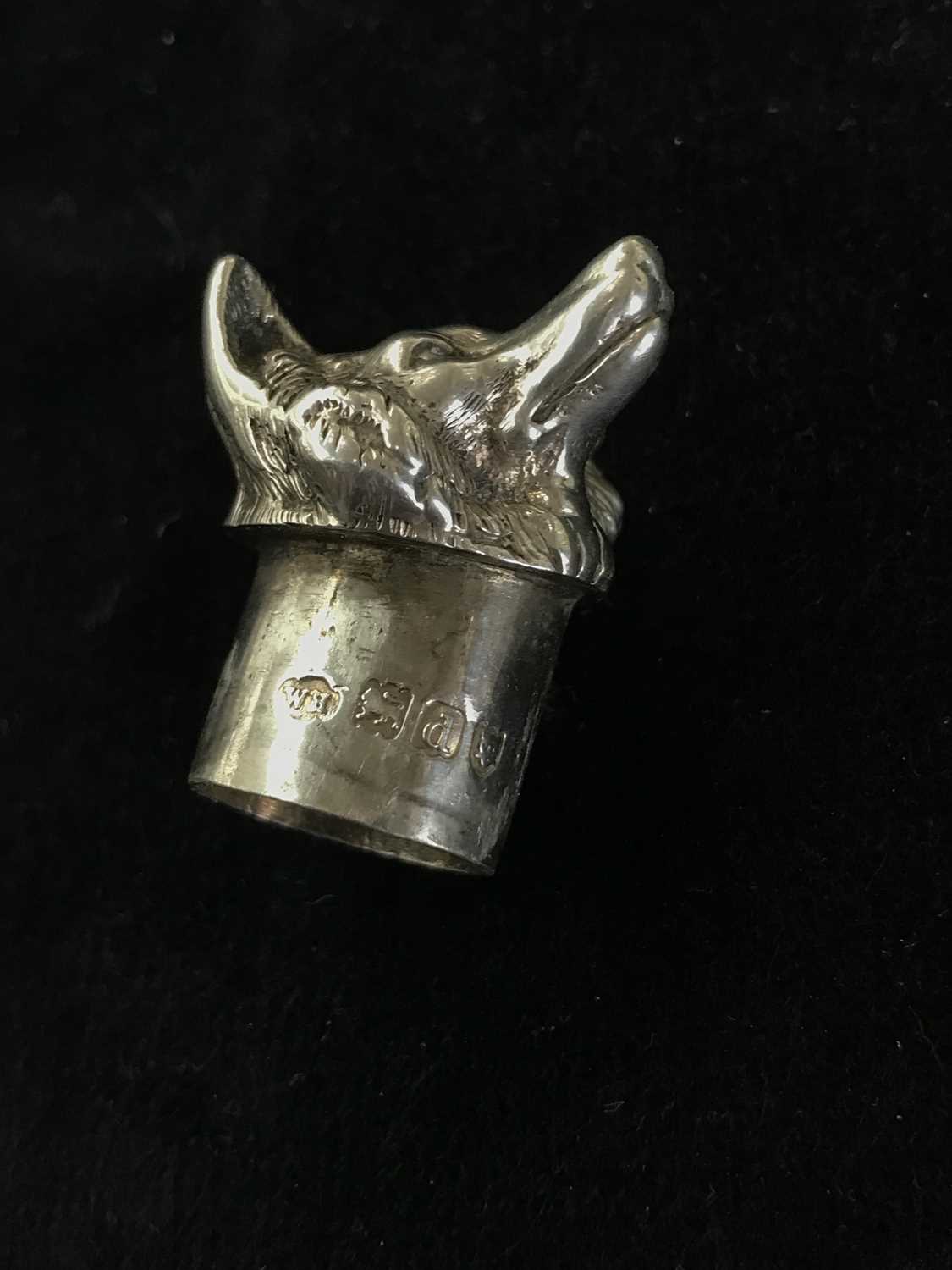 A good Victorian heavy silver pepperette modelled as a fox by William Hurcomb, London 1896, length - Image 15 of 15