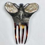 A rare Arts & Crafts Bromsgrove Guild Of Applied Arts hair comb by Joseph Anton Hodel (1873-1930),