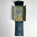 A George VI 15ct gold and silver gilt Jersey Lodge masonic jewel by Toye & Co, the set square