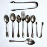 George III and later silver cutlery, 6.44 toz (9)