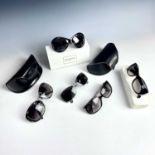 Five pairs of designer sunglasses including Jil Sanders, Etienne Aigner, Boucheron and two by