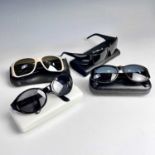 Versace, four pairs of sunglasses.