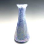 A Ruskin pottery blue lustre bottle vase impressed marks to base, height 24cm.Condition report: Good