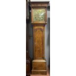 A George III oak thirty-hour longcase clock, the square brass dial signed John Wyld, Nottingham,
