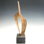 June Barrington-WardSplit FlameBronze sculptureSigned & dated '70 to the ebonised plinthTitled to