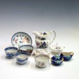 Mixed ceramics, including a Furstenburg 'Batavian ware' tea bowl and saucer, a Victorian miniature