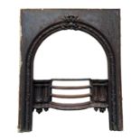 A Victorian cast iron fire front.