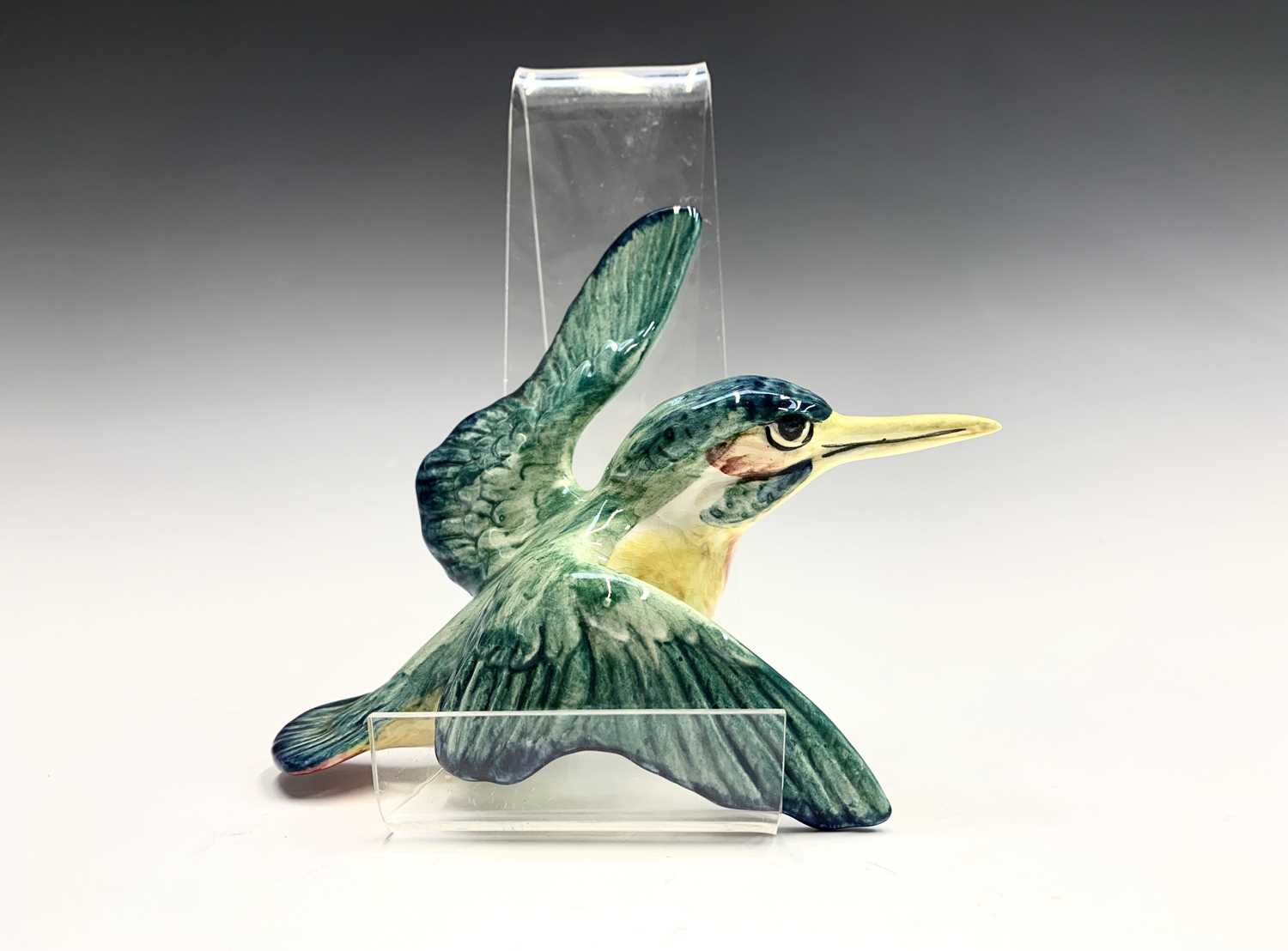 A set of three Beswick pottery graduated wall plaques modelled as kingfishers, printed and impressed - Image 3 of 4