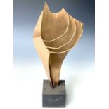 June Barrington-WardRibbed Bronze Standing FormBronze sculptureH:43.5cm including