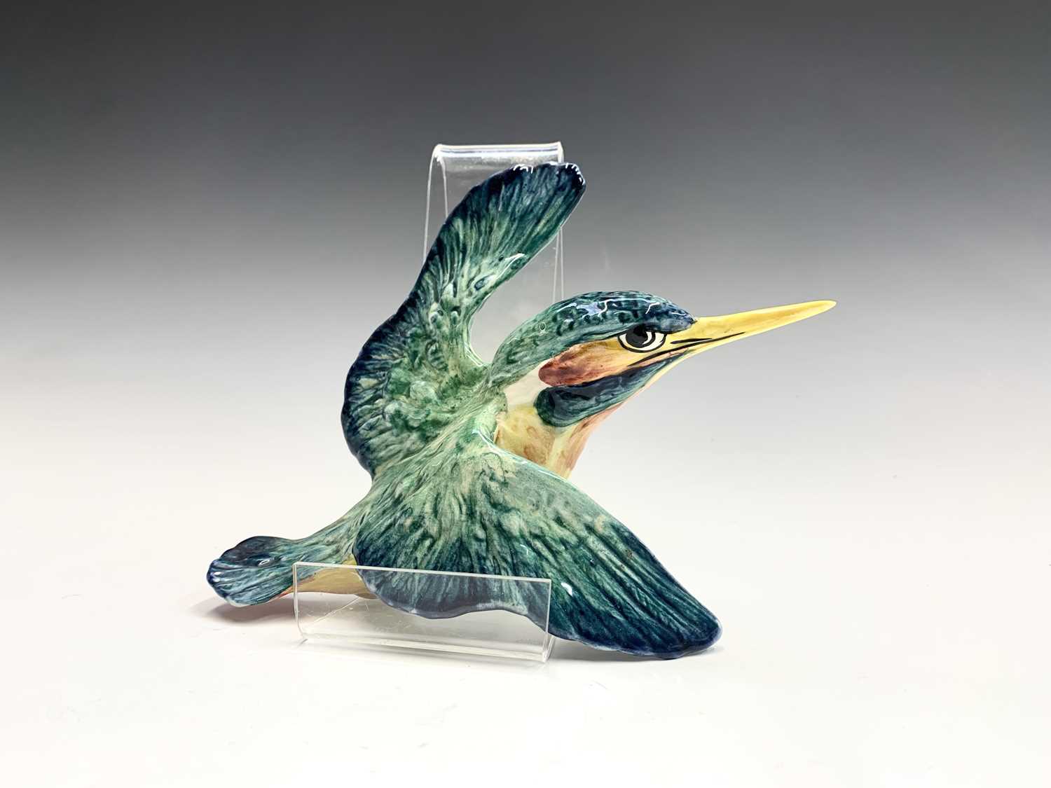 A set of three Beswick pottery graduated wall plaques modelled as kingfishers, printed and impressed - Image 4 of 4