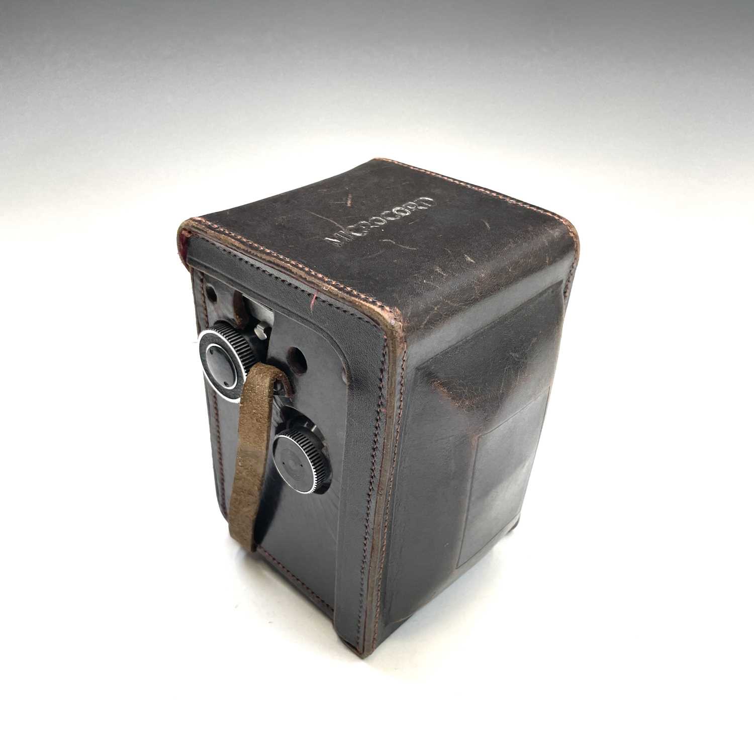 Microcord Twin Reflex camera in leather case with original box.Condition report: The shutter is in - Image 5 of 9