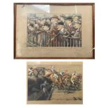 P. R. G. BUCHANAN aka The Tout (1870-1950) Bechers Ghost and Morituri Te Salutan. Two watercolours