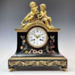 A French Empire ormolu mantel clock, the dial signed Monbro Fils Aine, A Paris Jacquier,